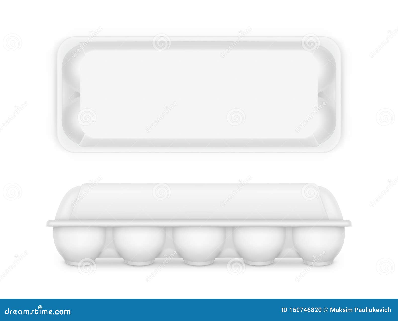 Download Egg Package Mock Up Blank Food Tray Box Container Stock Vector Illustration Of Chicken Advertising 160746820