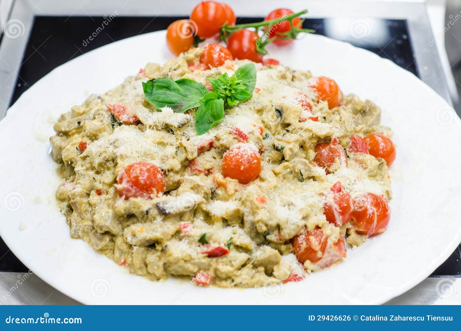 Egg Plants Noodles with Parmigiana Stock Photo Image of eggplants