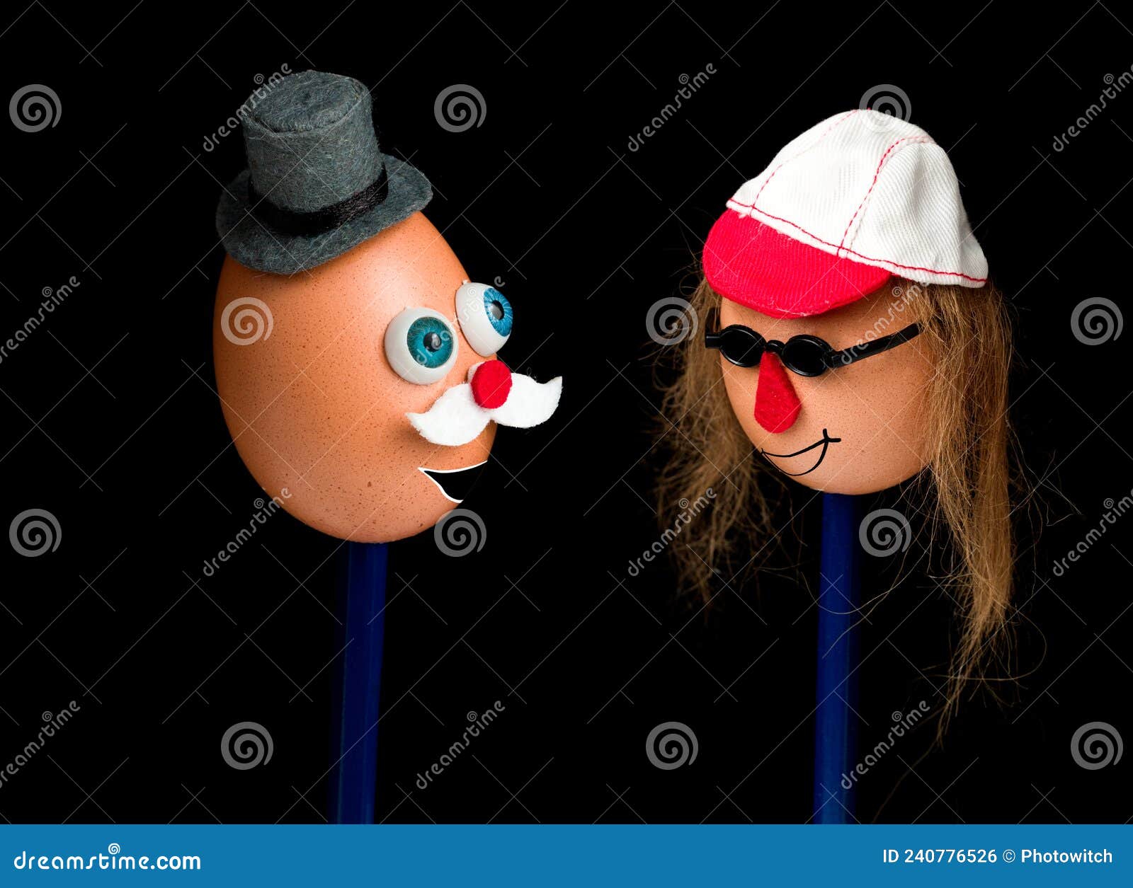 Egg puppets stock photo. Image of easter, decoration 240776526