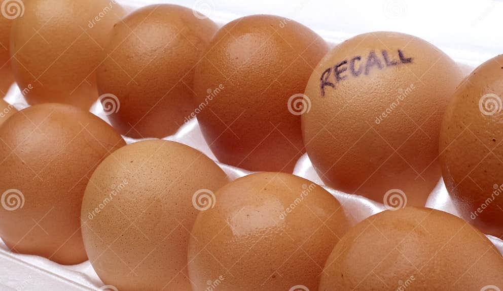 Egg Recall stock image. Image of round, studio, protein 15750047