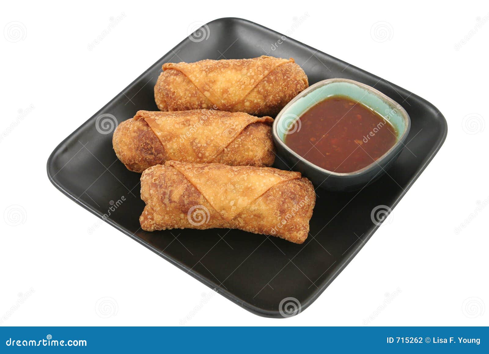 Egg Rolls & Chili Sauce Clipping Path Stock Photo Image of wonton