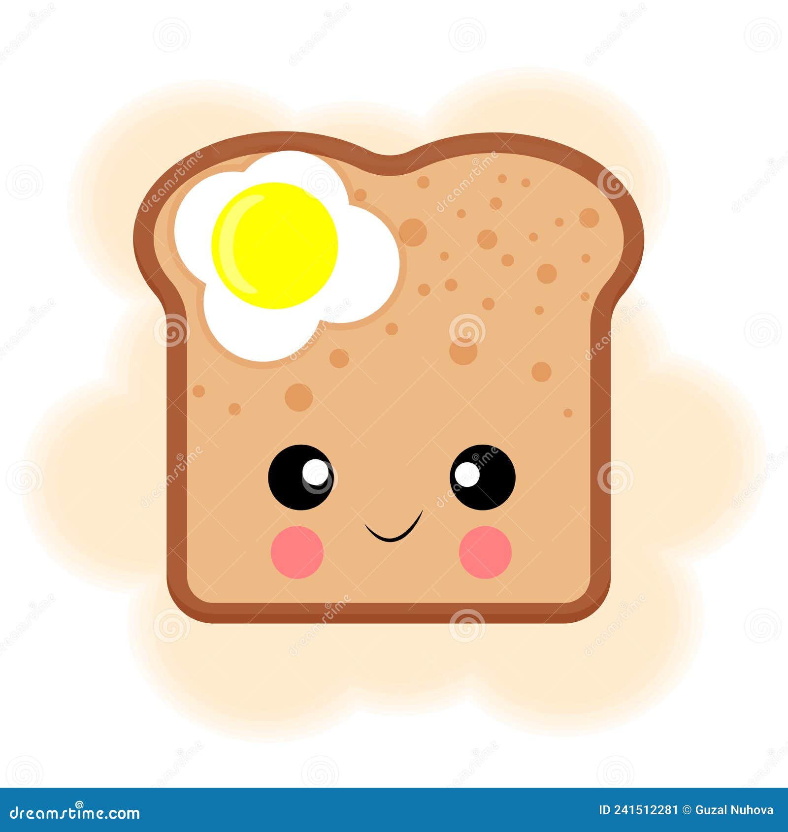 Egg Sandwich Character Kawaii Cooked Omelet Japanese Style Scrambled egg-sandwich-character-kawaii-cooked-omelet-japanese-style-scrambled