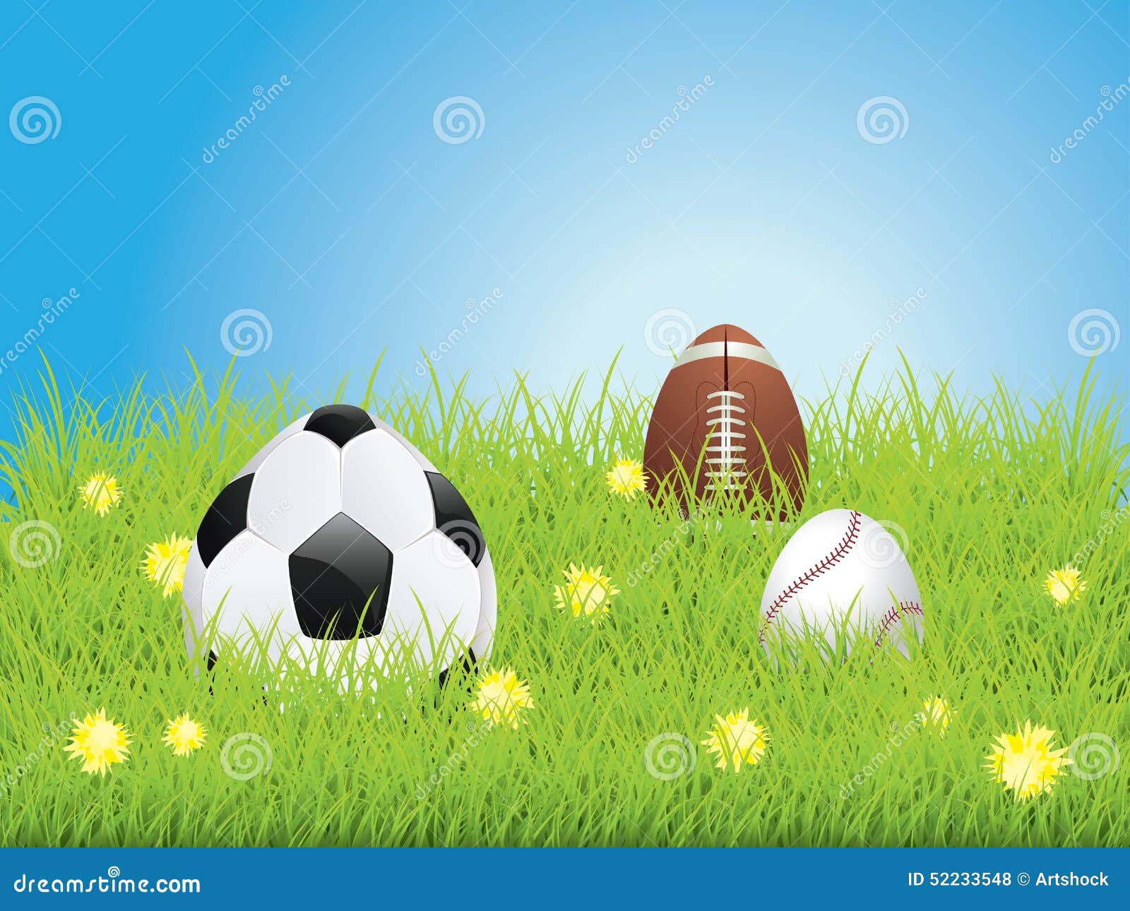 Egg Shaped Sport Balls stock illustration. Illustration of nature