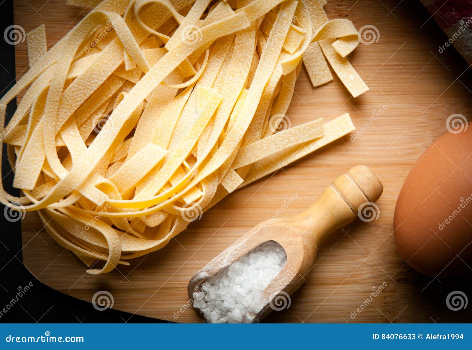 Egg tagliatelle stock image. Image of italian, mediterranean 84076633