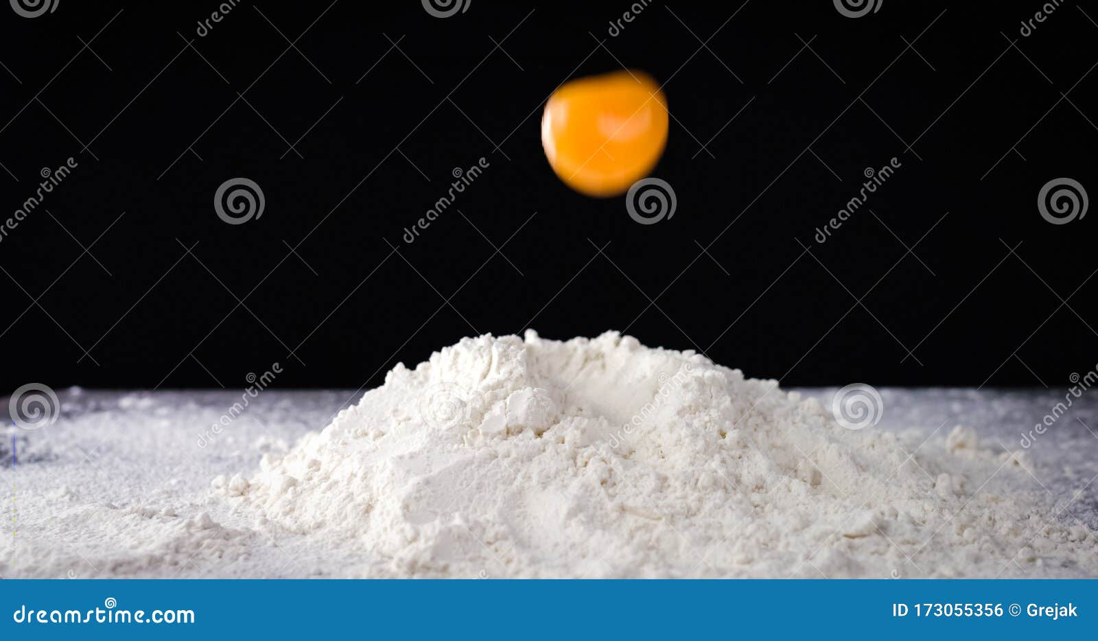 Egg and white flour stock photo. Image of bread, kitchen 173055356