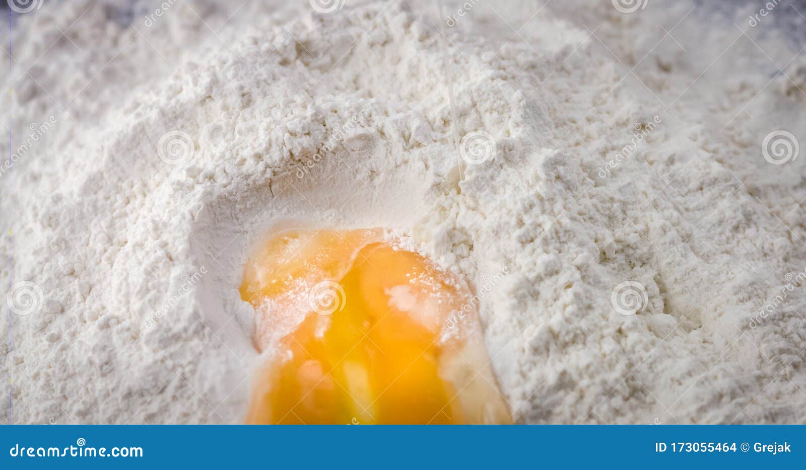 Egg and white flour stock photo. Image of dough, home 173055464