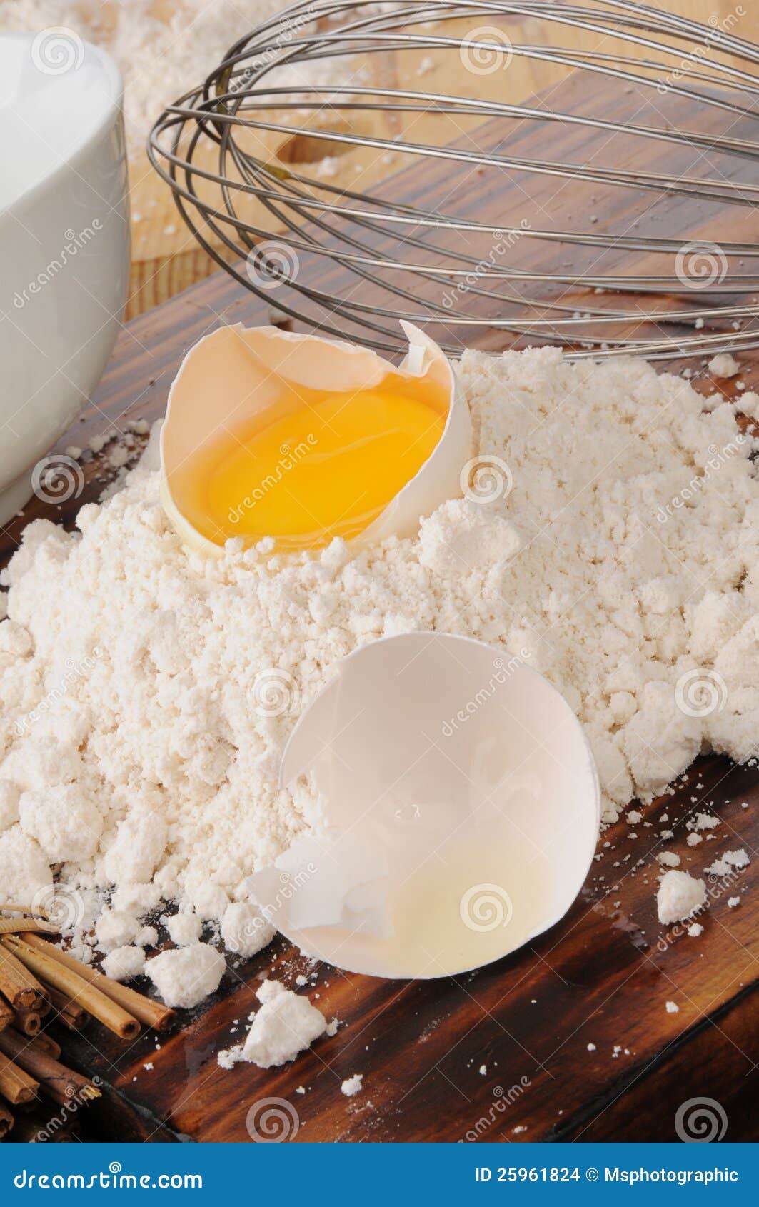 Egg yoke and baking mix stock photo. Image of vertical 25961824