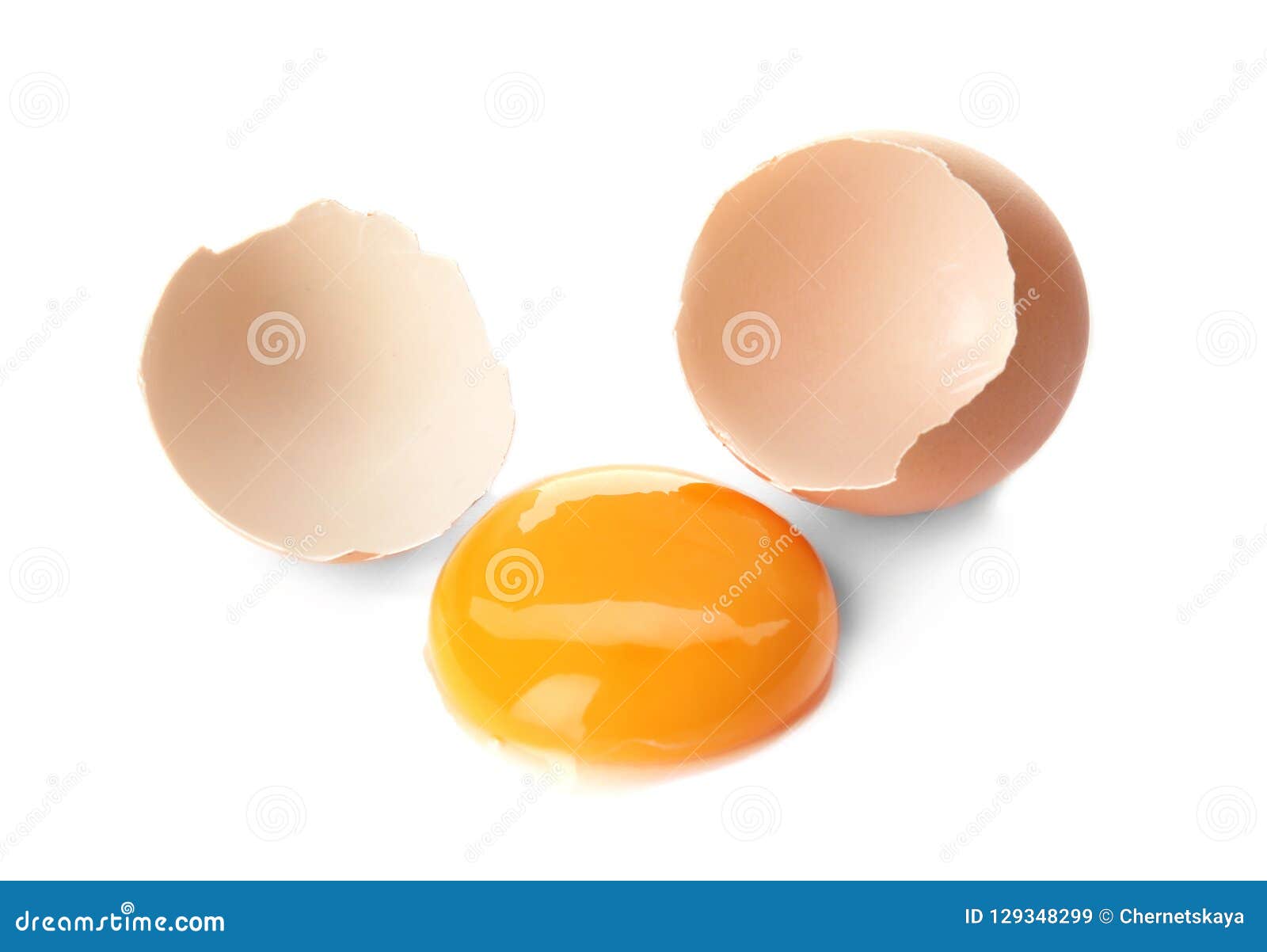 Egg Yolk with Cracked Shell Stock Image Image of object, cooking