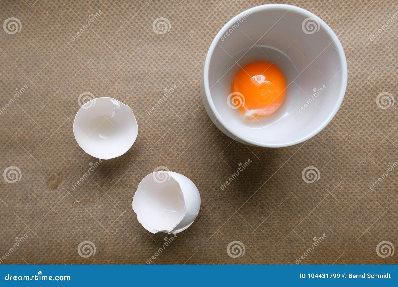 Egg Yolk In A Cup And White Egg Shells Stock Image Image Of Broken Close 104431799