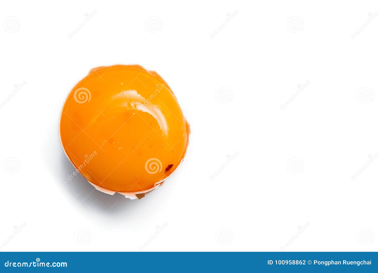 egg yolk in egg shell