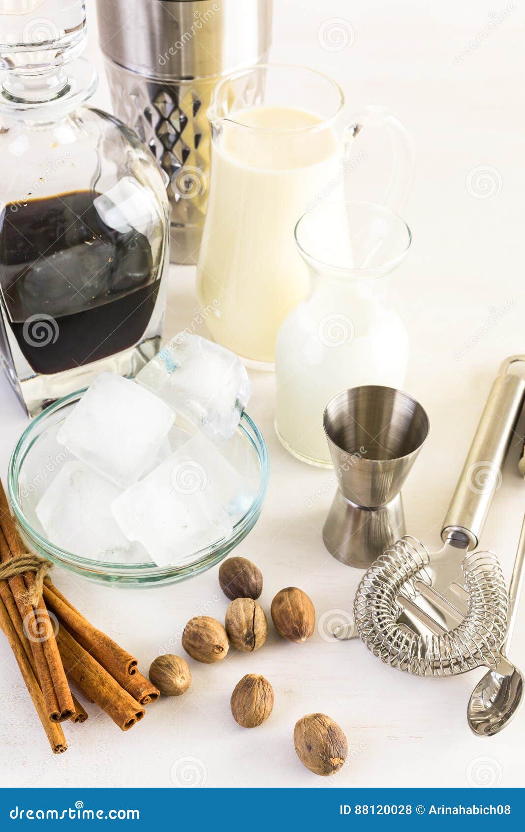 Eggnog cocktail stock photo. Image of ingredient, shell 88120028