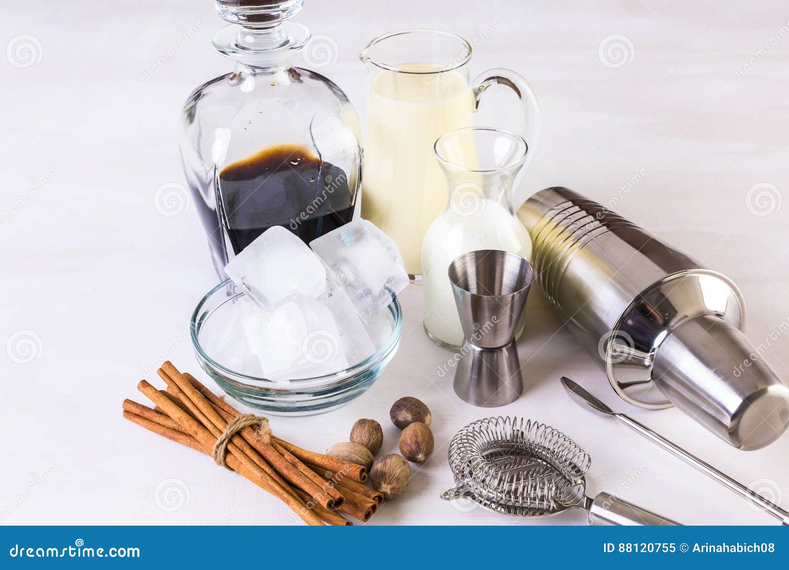 Eggnog cocktail stock image. Image of ingredients, drinks 88120755