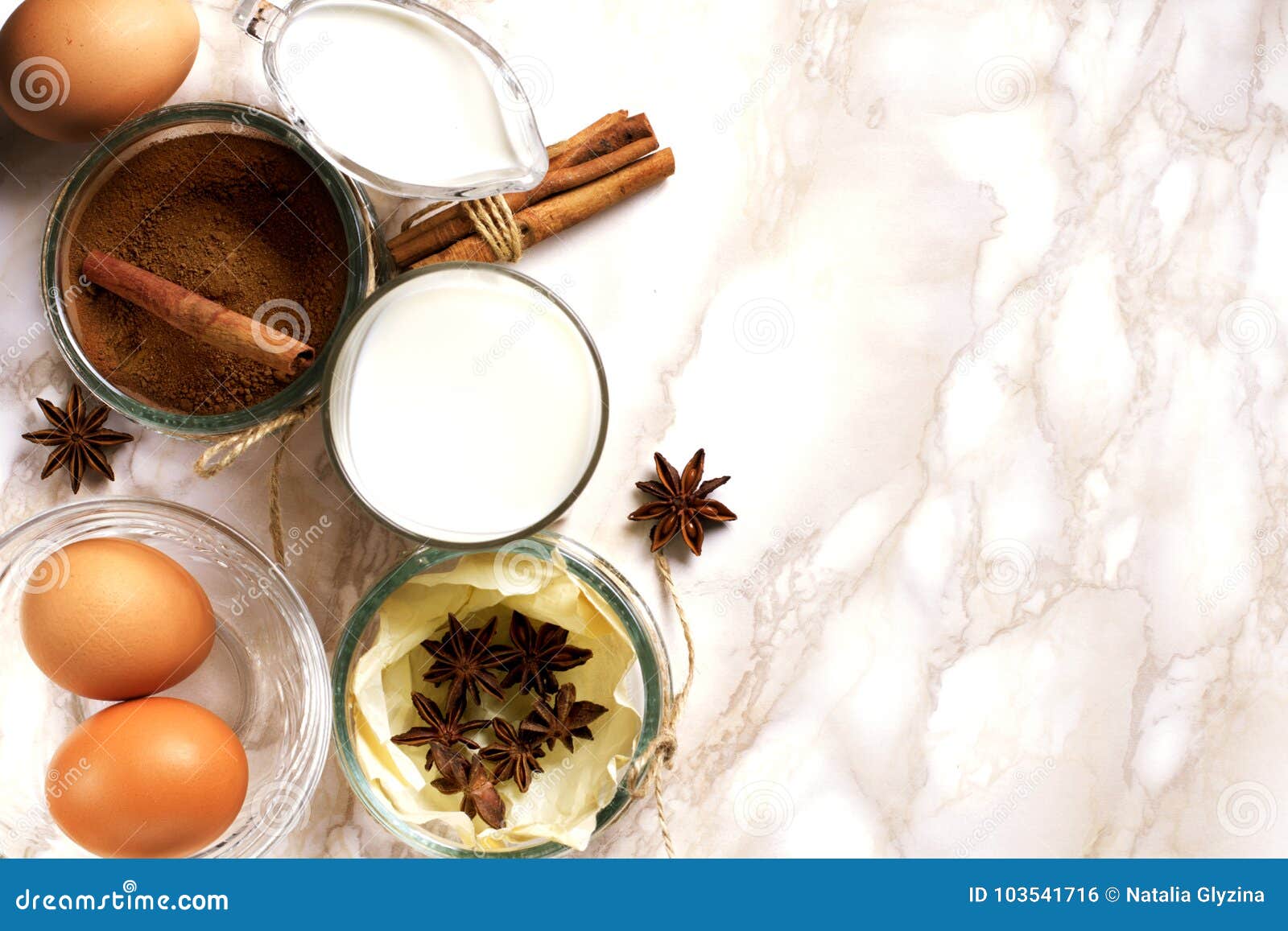 Eggnog Ingredients on Table Stock Photo Image of drinks, natural