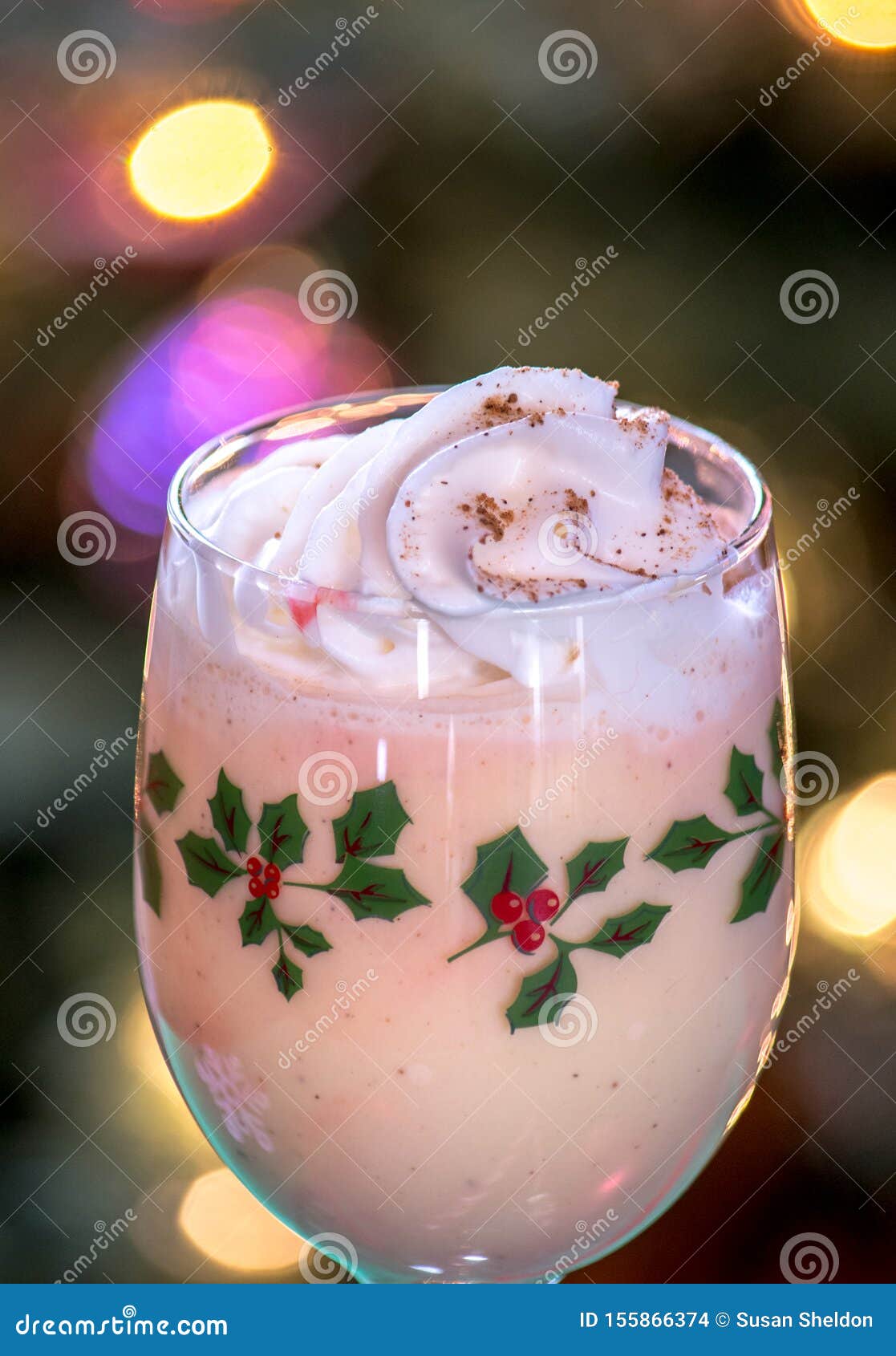 Eggnog and Whipped Cream Closeup Stock Photo Image of brandy, cane