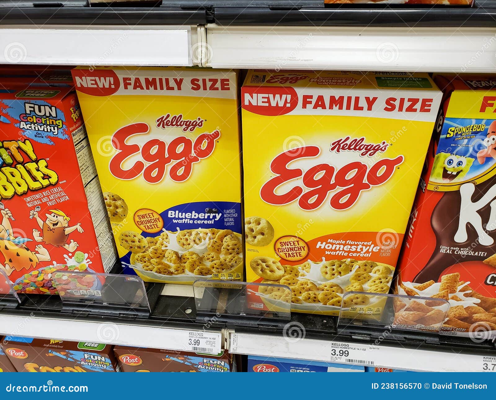 Eggo Waffle Cereal at Store Editorial Image Image of convenient