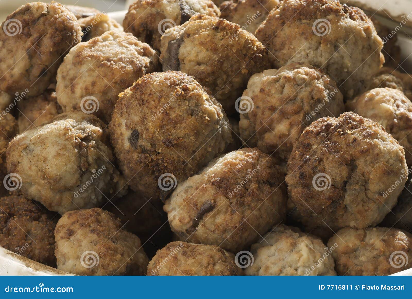 Eggplant balls stock image. Image of brown, mint, puglia 7716811