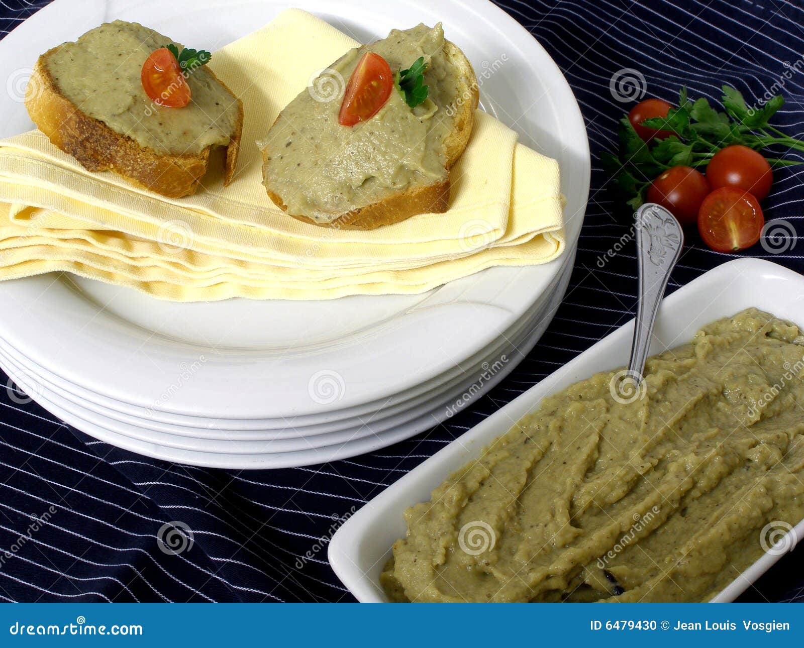 Eggplant caviar stock photo. Image of gastronomy, snack 6479430