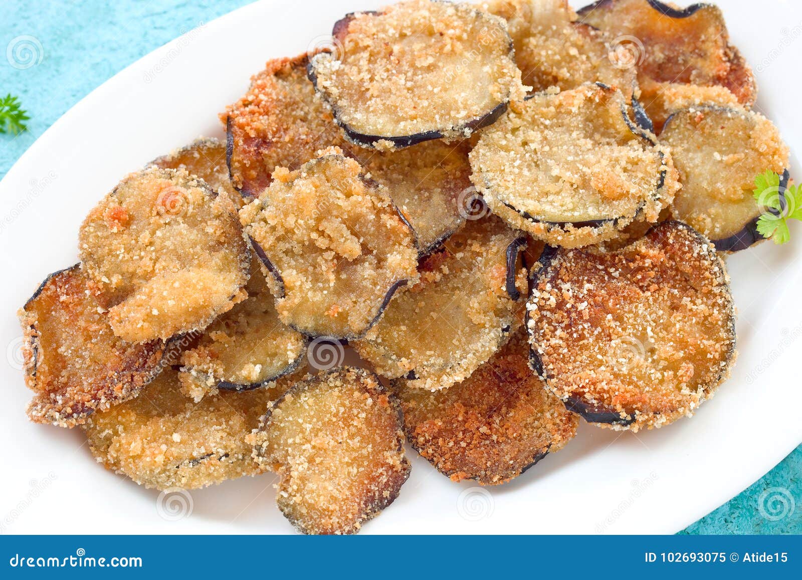 Eggplant chips stock image. Image of vegan, vegetarian 102693075