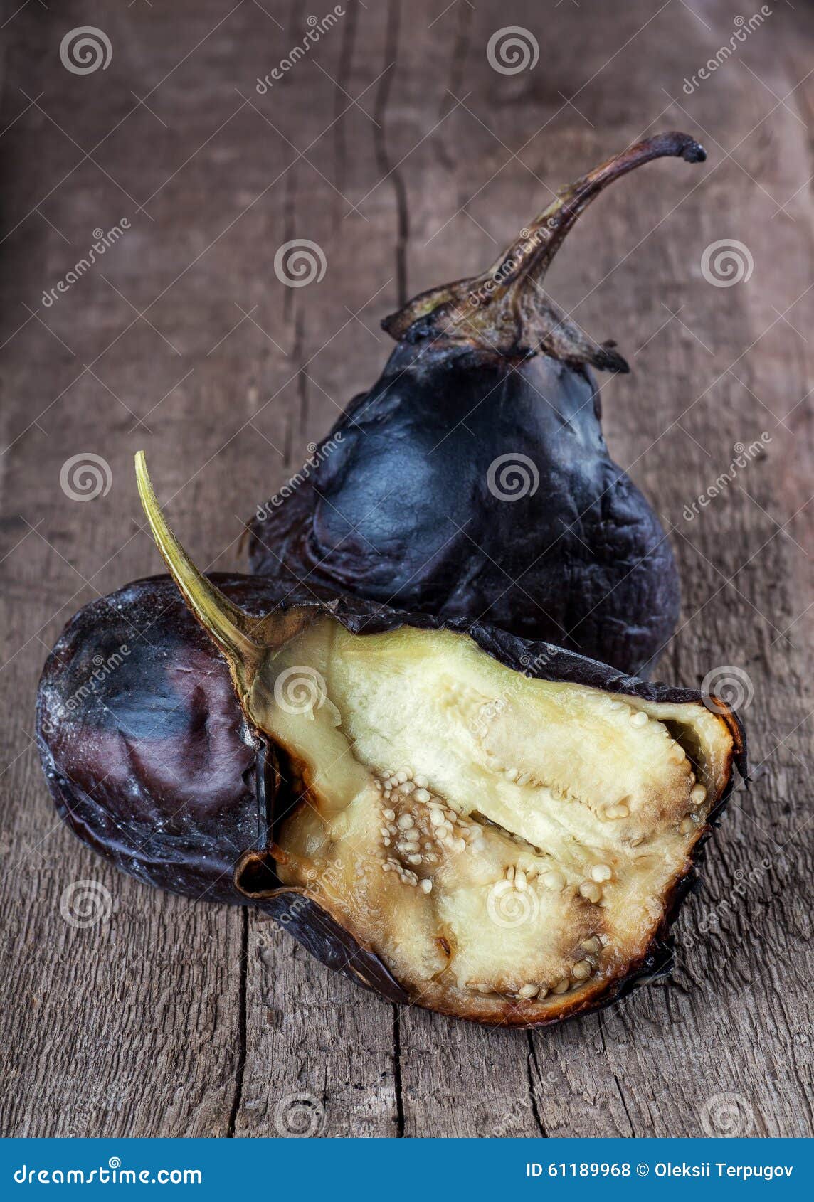 Eggplant cooked on fire stock photo. Image of eggplant 61189968