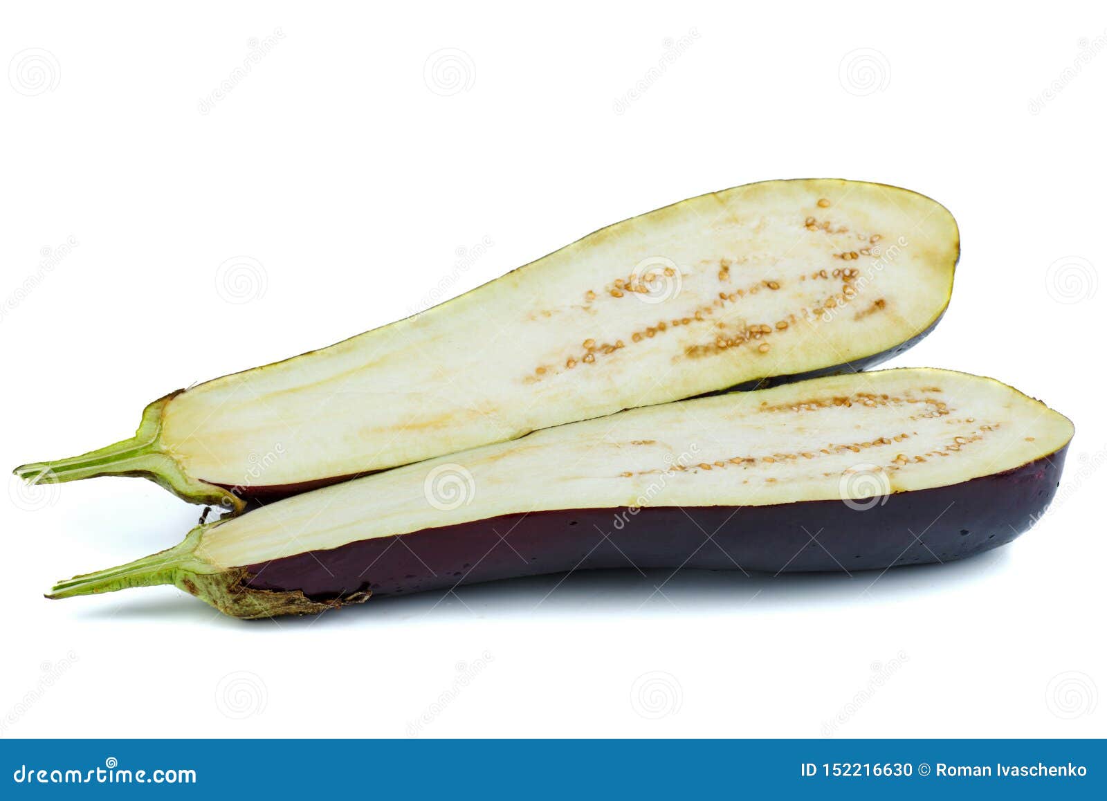 Scarlet Eggplant Some Cut Half Stock Photo by ©flanovais 390412778