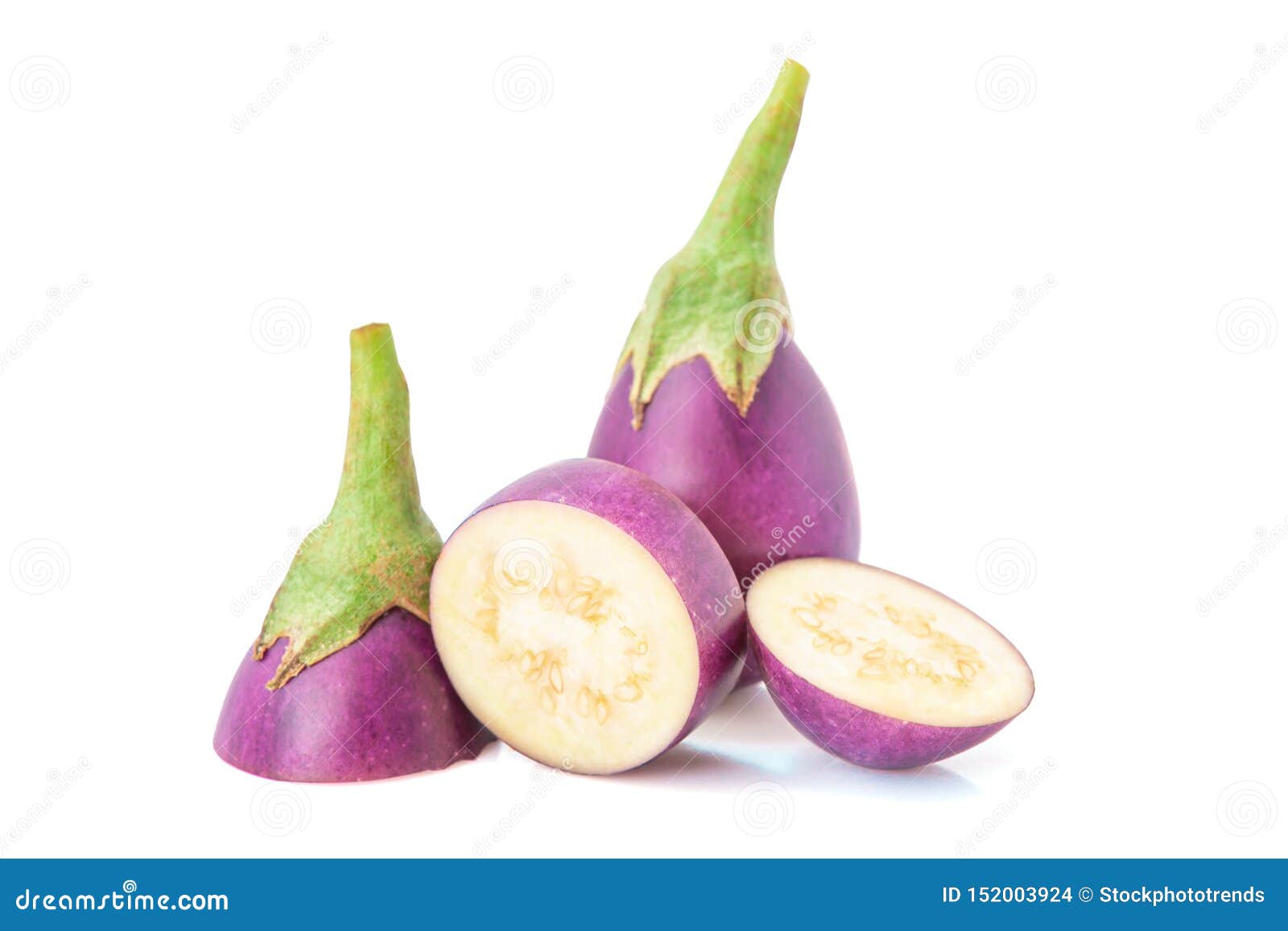 Eggplant. Fresh Light Purple Eggplant Isolated Stock Photo Image of