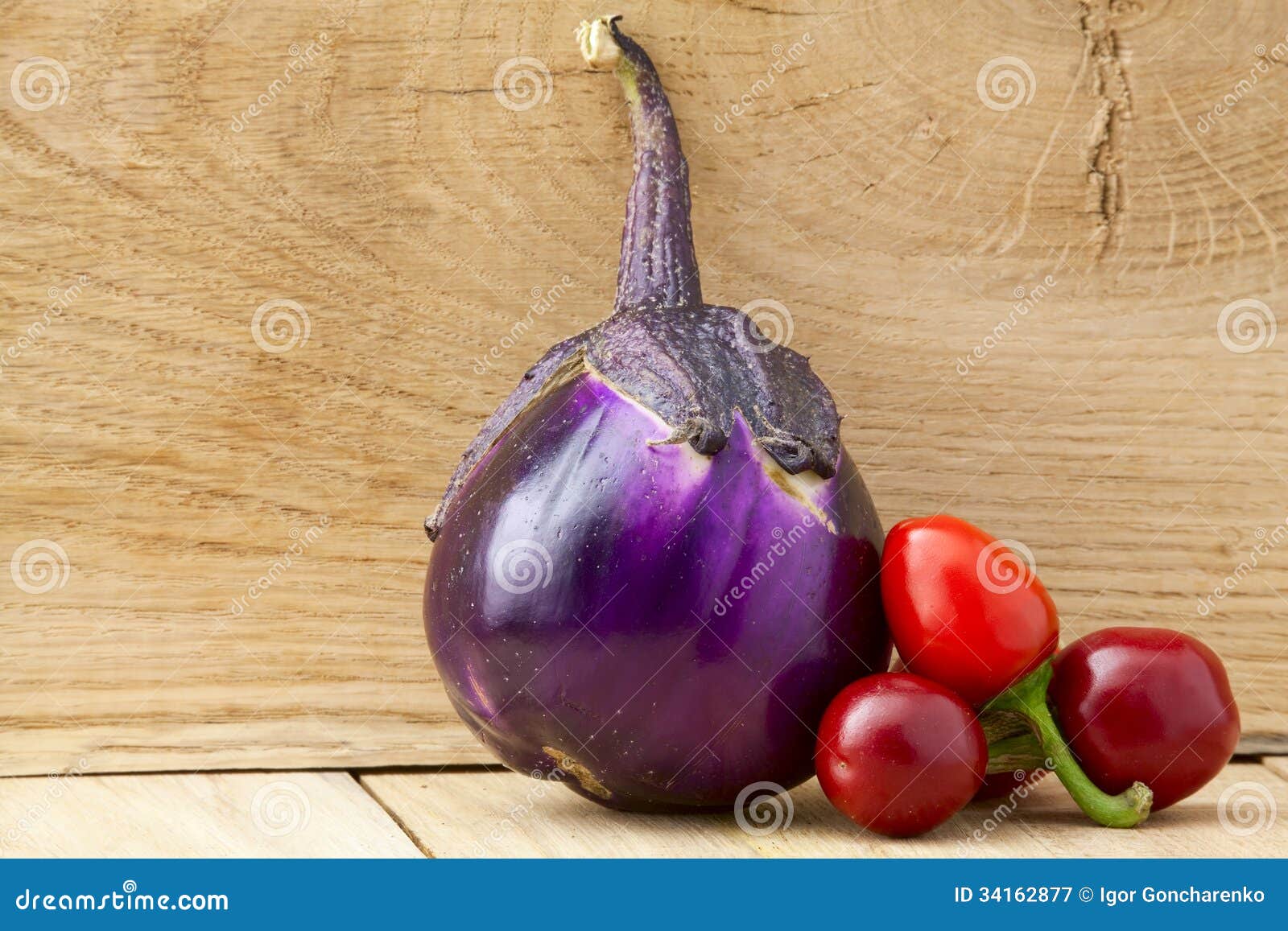 Eggplant and peppers stock image. Image of eating, food 34162877
