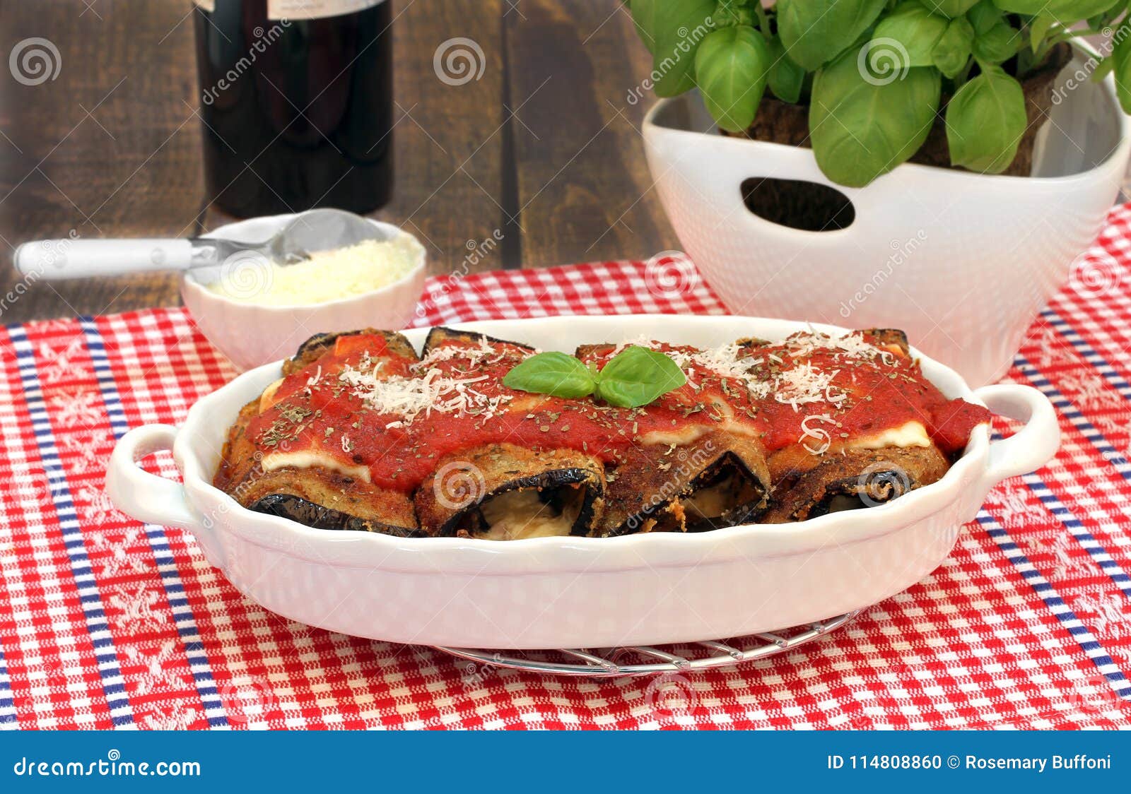Eggplant Rollatini stock photo. Image of close, food 114808860