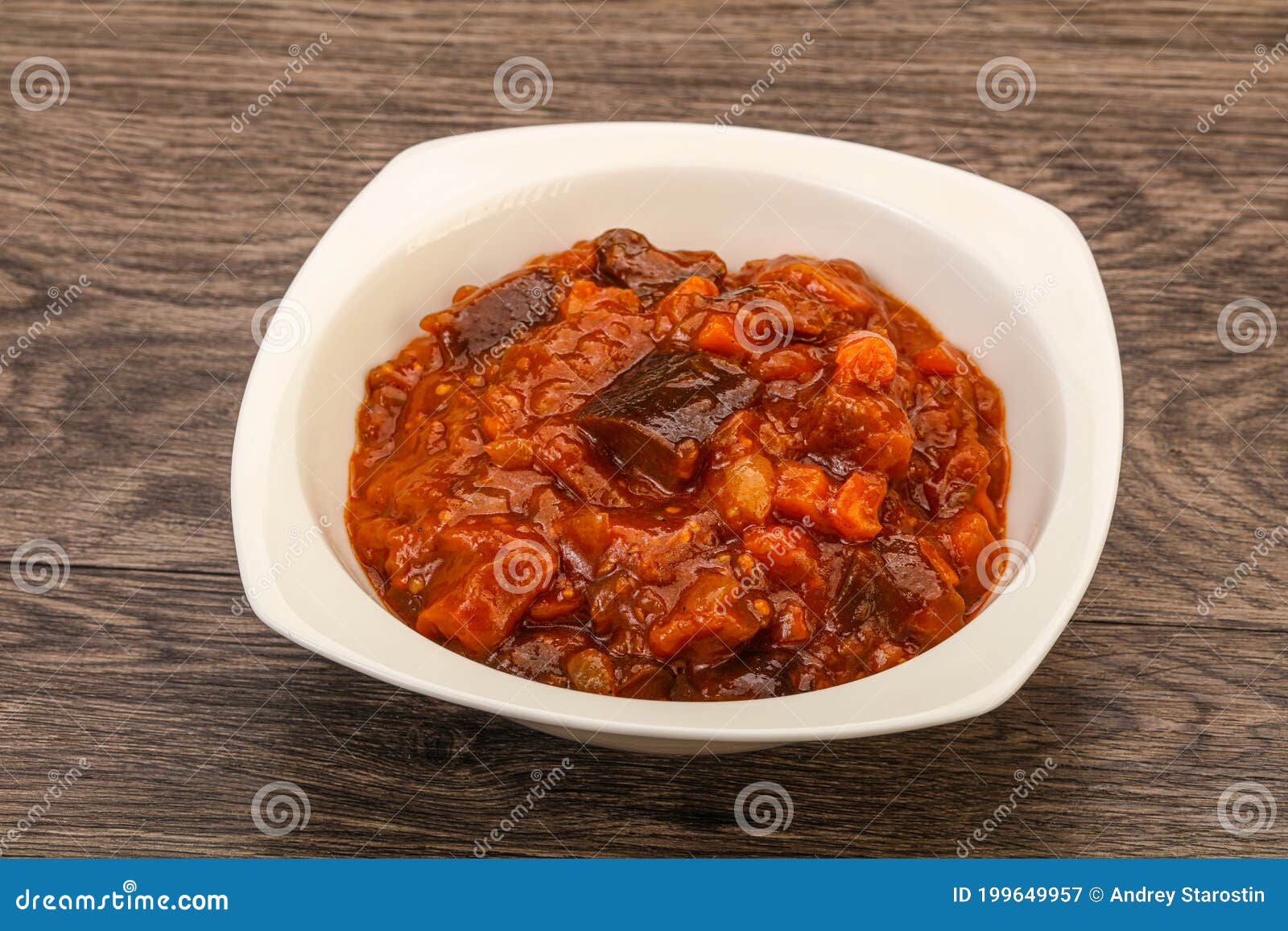 Eggplant Saute with Tomato and Herbs Stock Image Image of pepper