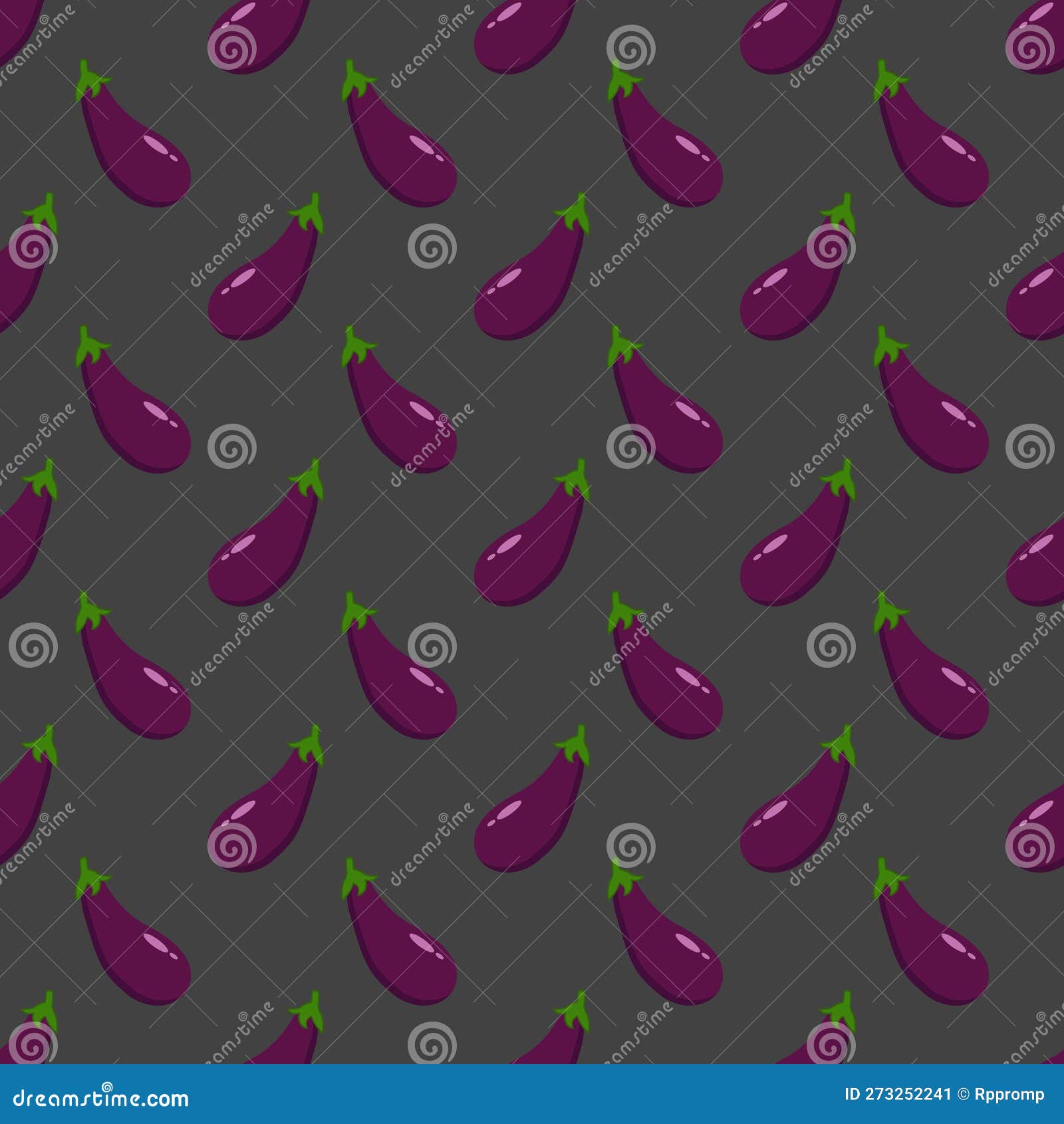 Eggplant Seamless Pattern Vector Design Stock Vector Illustration of