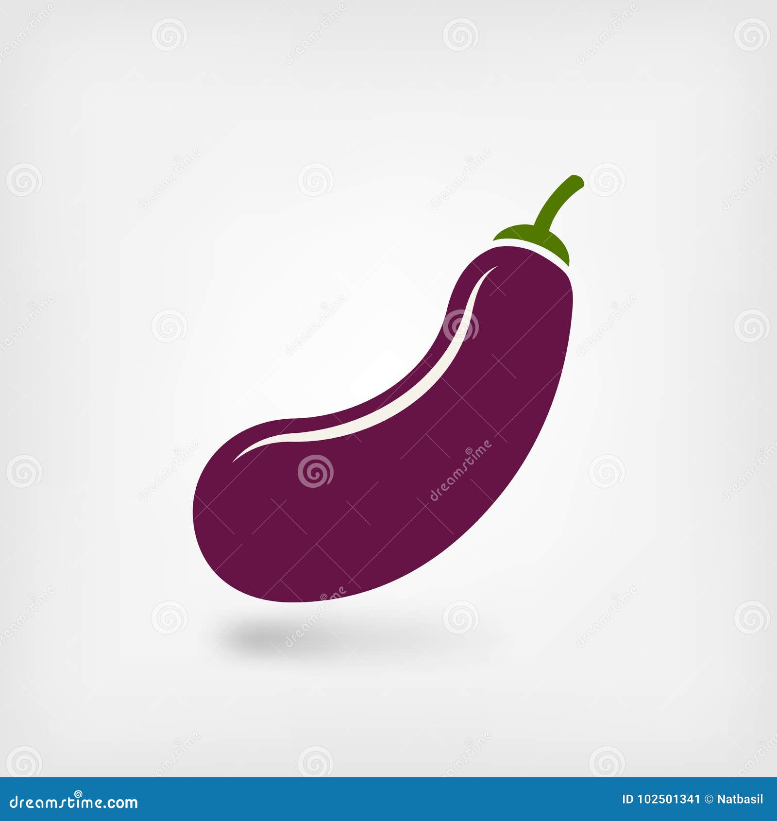 Eggplant vegetable symbol stock vector. Illustration of sign 102501341