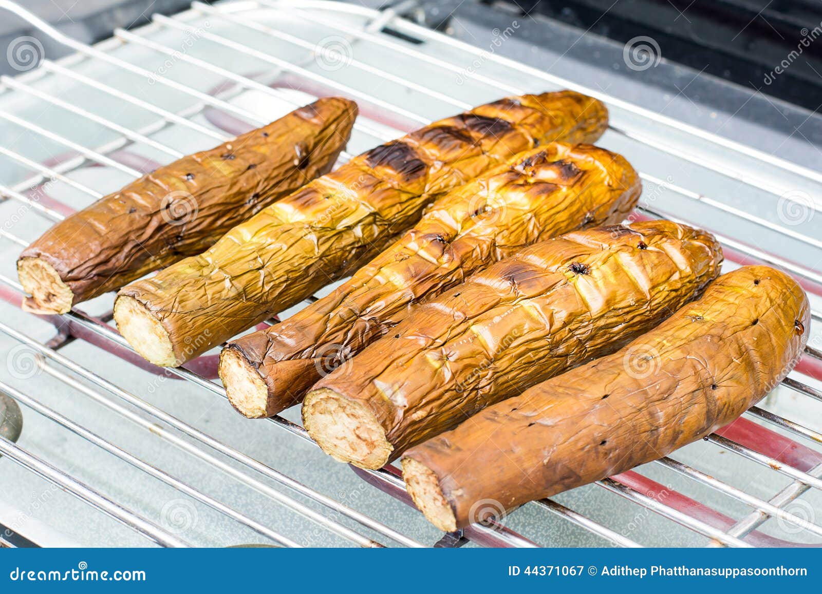 Eggplants burn stock image. Image of nutrition, brown 44371067