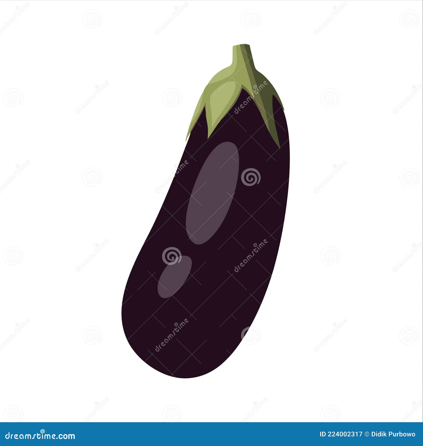 Eggplants Icon Isolated on White Background. Eggplants Icon Stock
