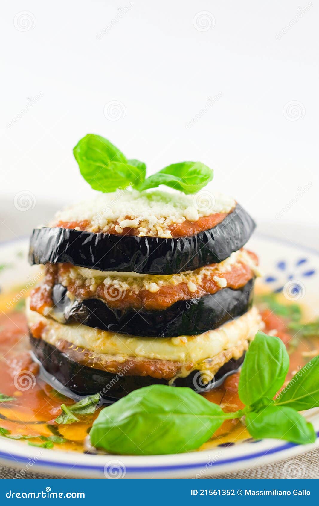 Eggplants parmigiana stock photo. Image of parmigiana 21561352