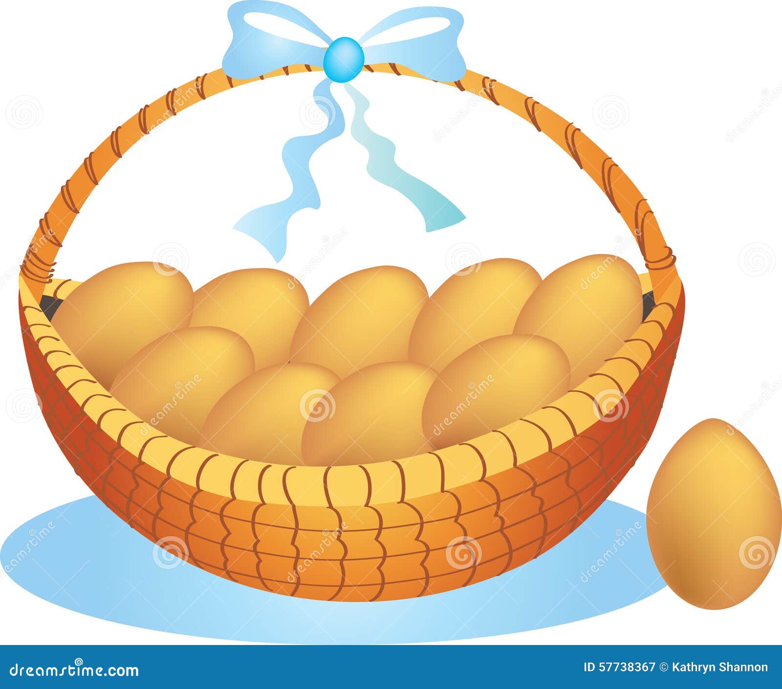 Eggs in a basket stock vector. Illustration of breakfast 57738367