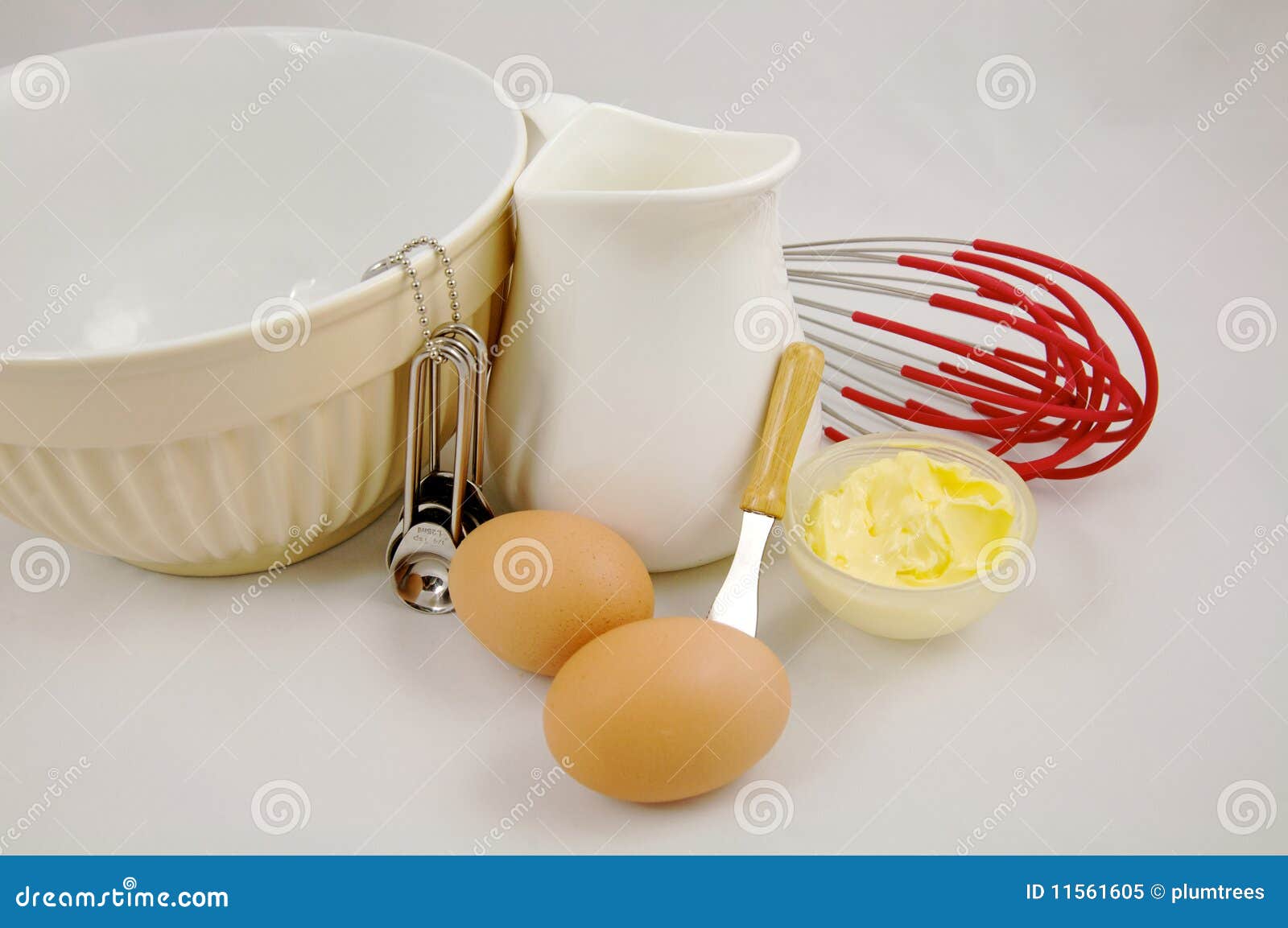 Eggs Butter Dairy Products and Baking Ingredient Stock Image Image of
