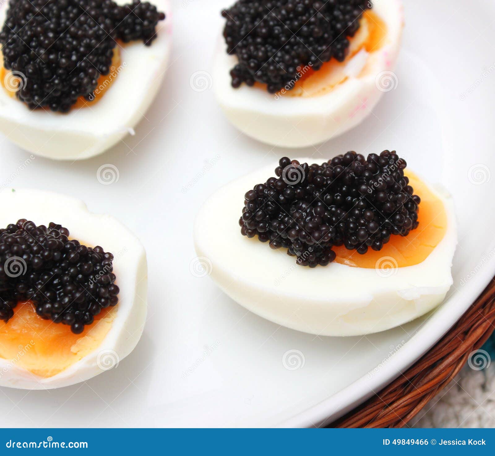 Eggs with caviar stock photo. Image of food, freshness 49849466