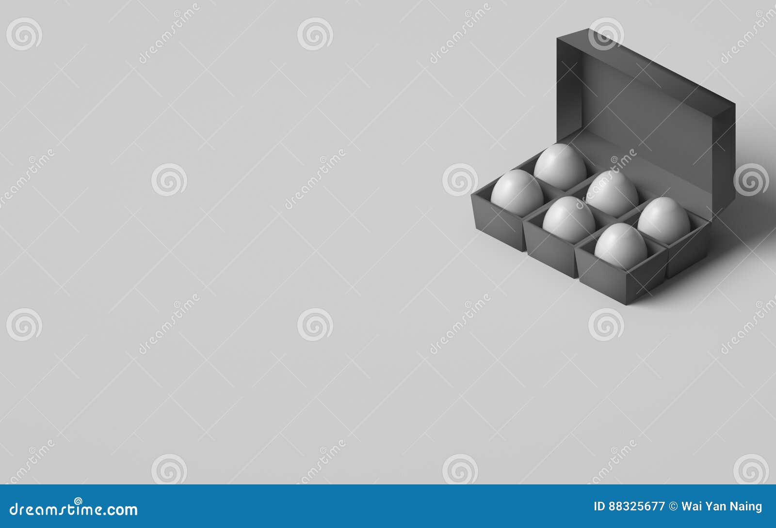 EGGS in an EGG BOX stock illustration. Illustration of diet 88325677