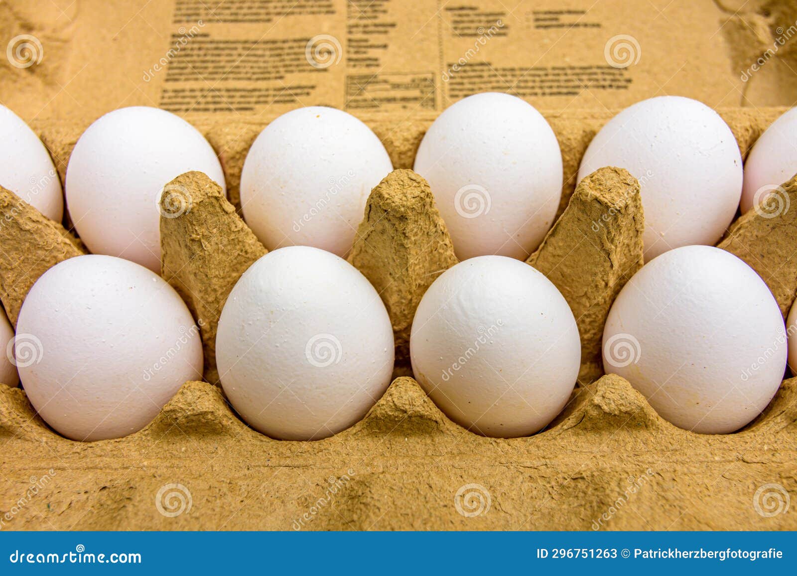 Eggs in egg carton stock image. Image of freshness, container 296751263