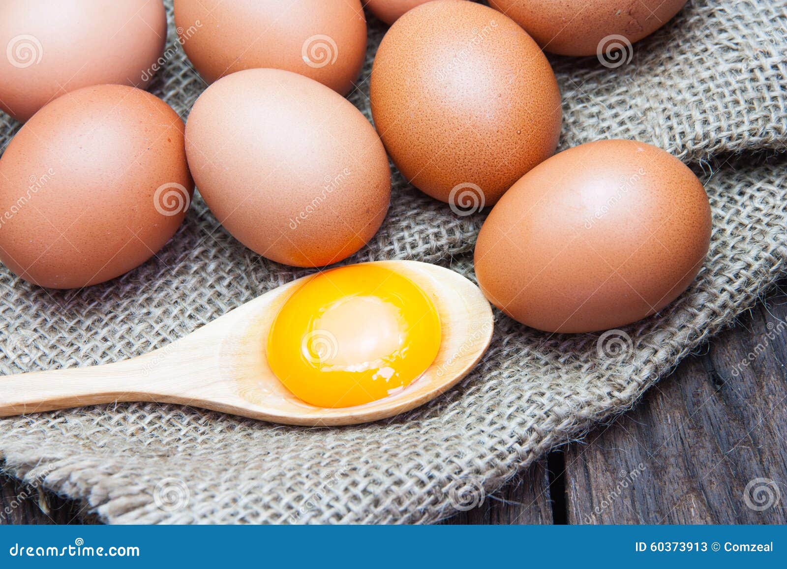 Eggs and egg yolks stock image. Image of chicken, eggs 60373913