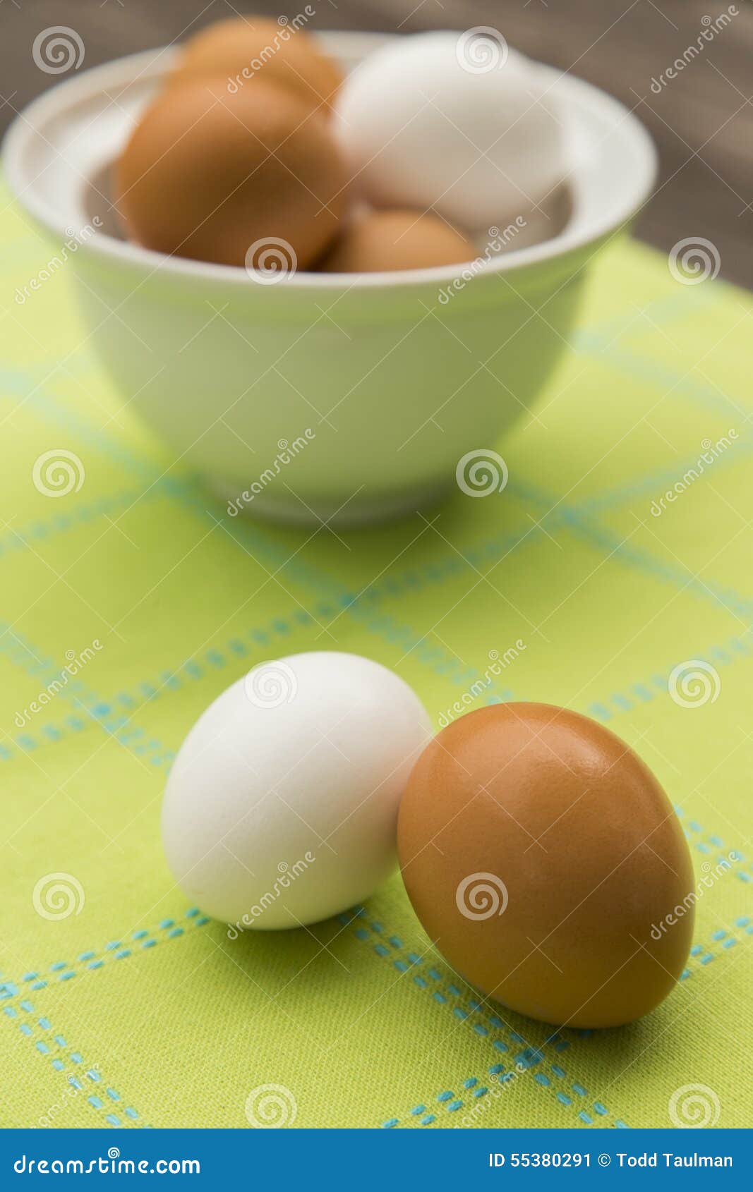 Eggs 45 stock image. Image of natural, fresh, green, tablecloth - 55380291