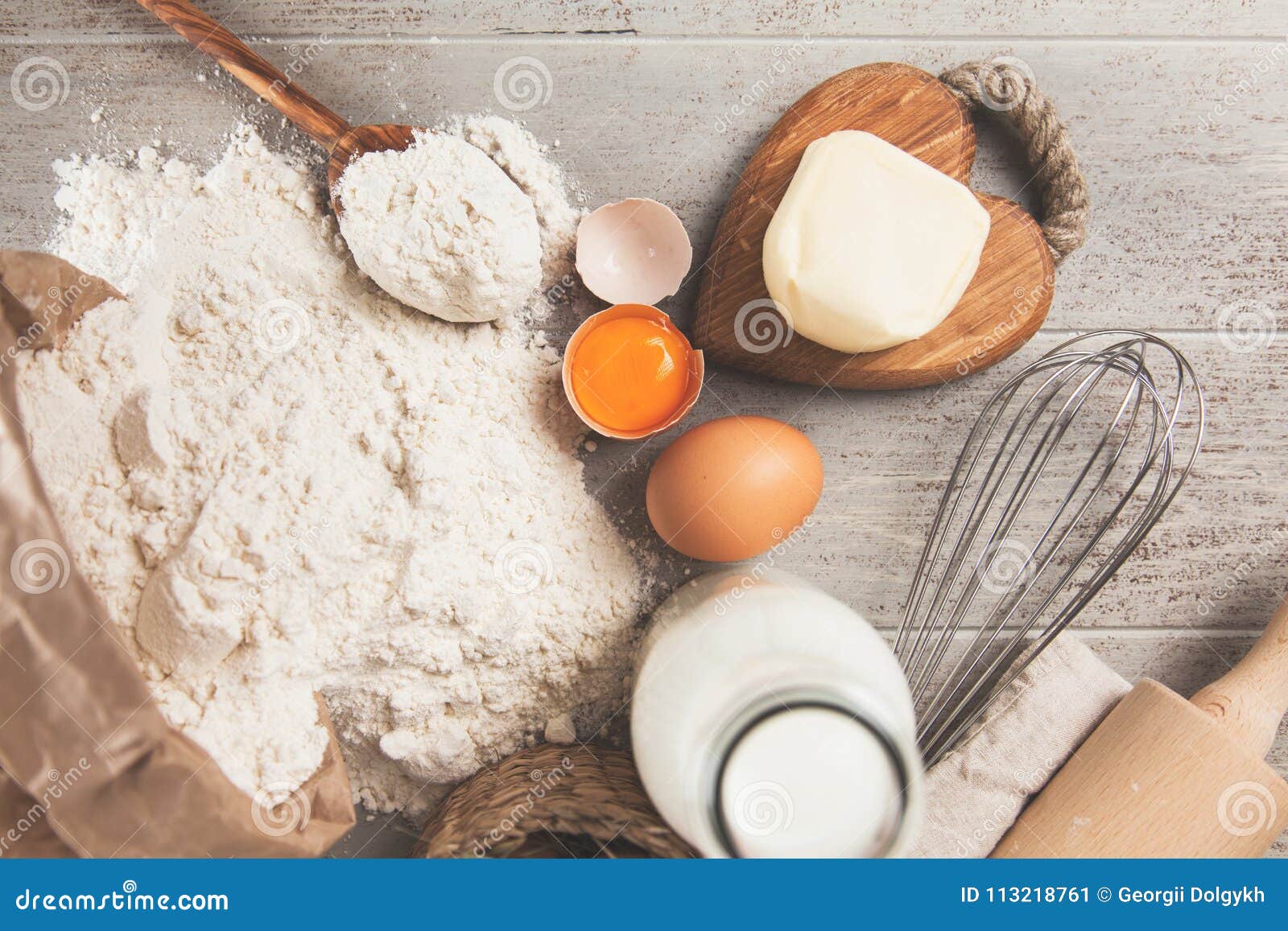 Basic baking ingredients stock image. Image of preparation 113218761