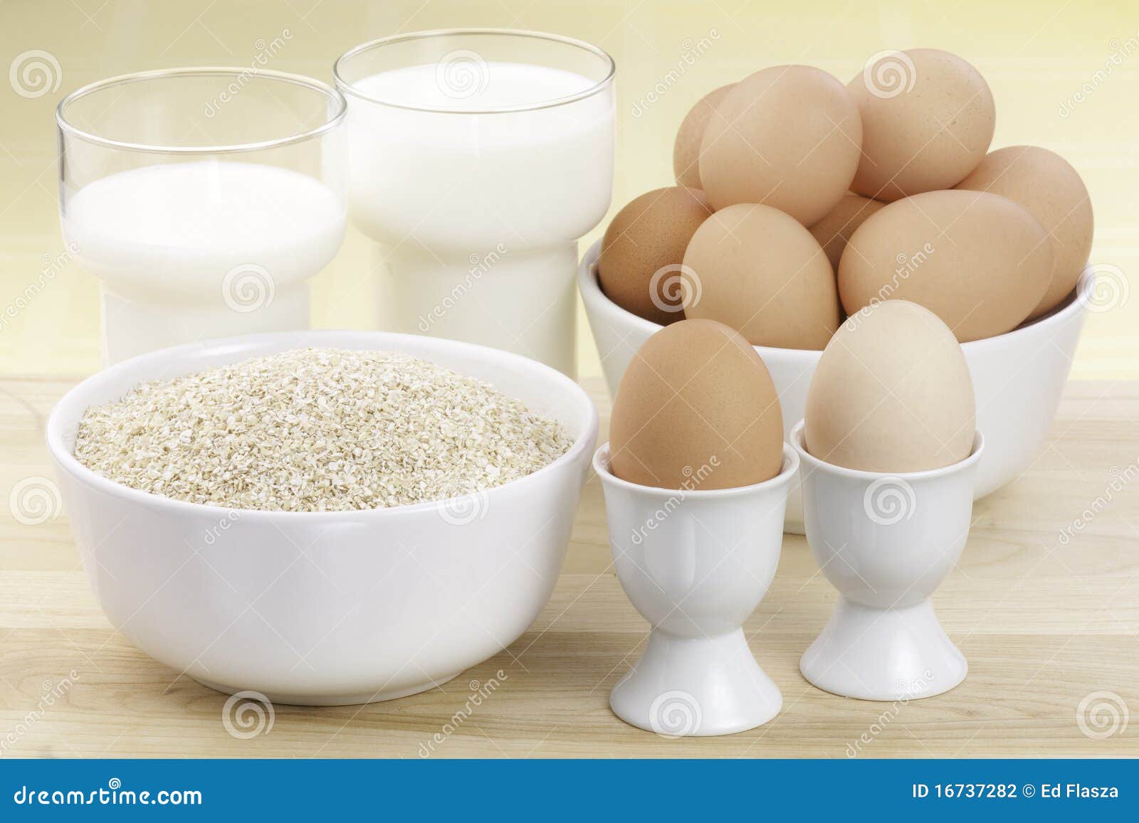 Eggs milk oats stock photo. Image of bowl, organic, protein 16737282