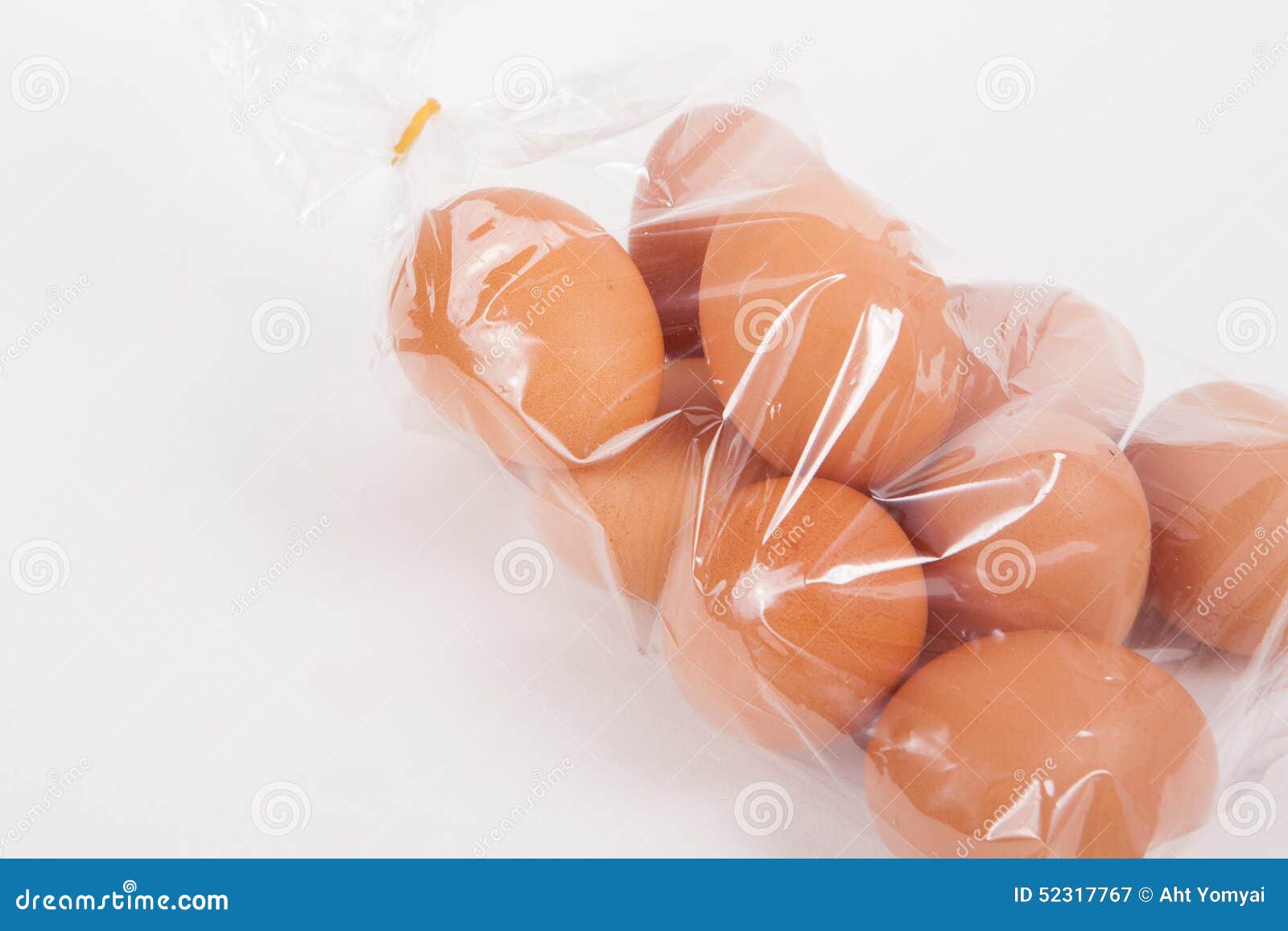 Eggs in a plastic bag stock image. Image of eggshell 52317767