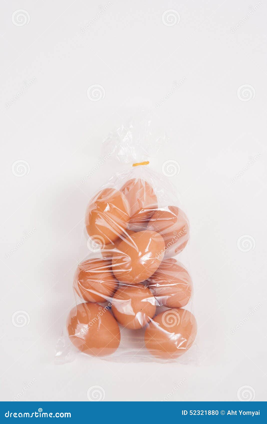 Eggs in a plastic bag stock photo. Image of fruitful 52321880