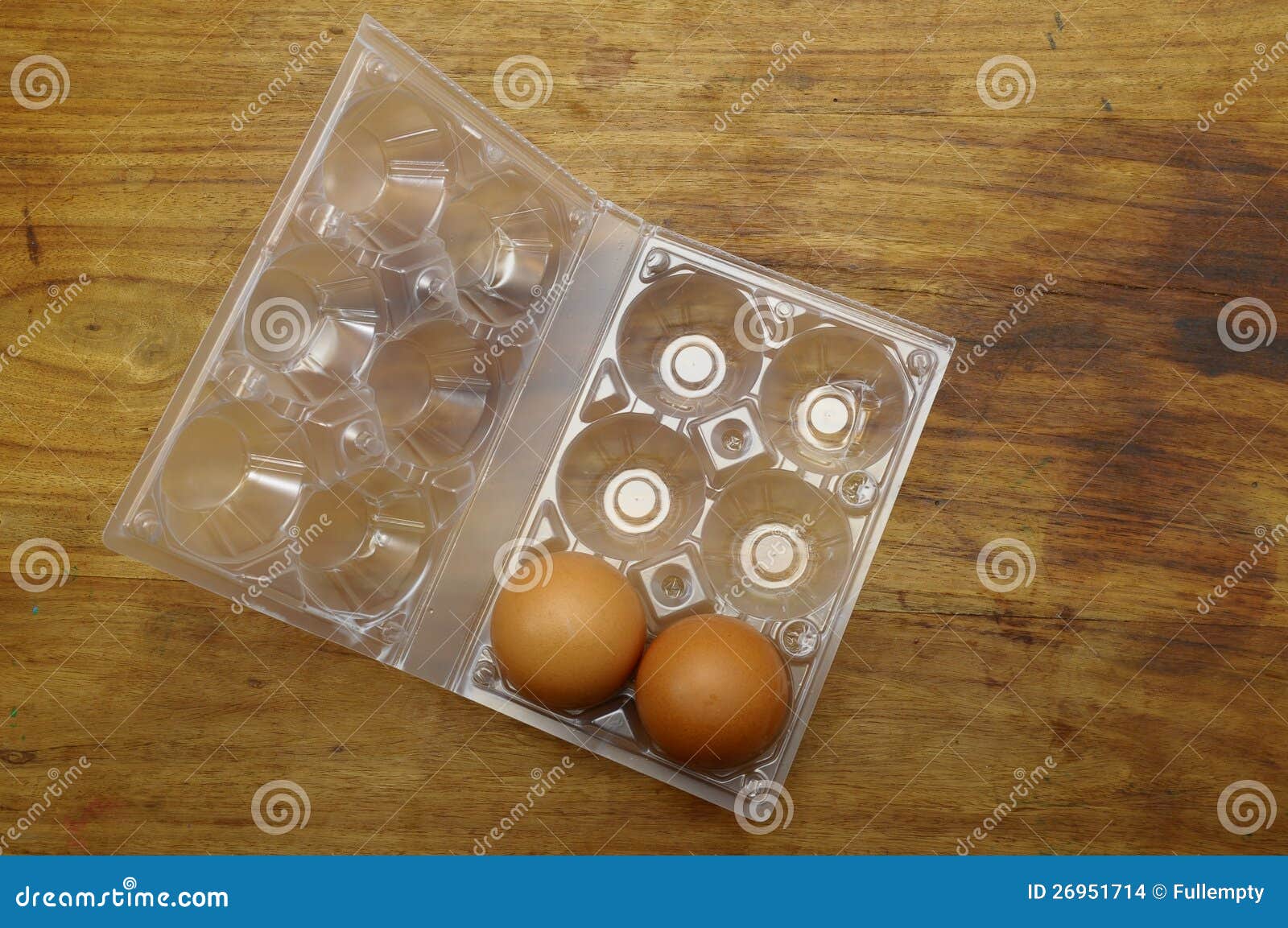 Eggs and plastic egg box stock photo. Image of breakfast 26951714
