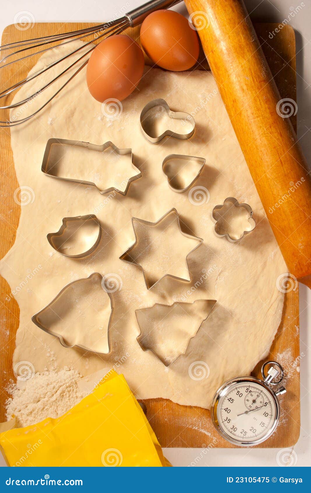 Eggs and stopwatch stock image. Image of wooden, flat 23105475