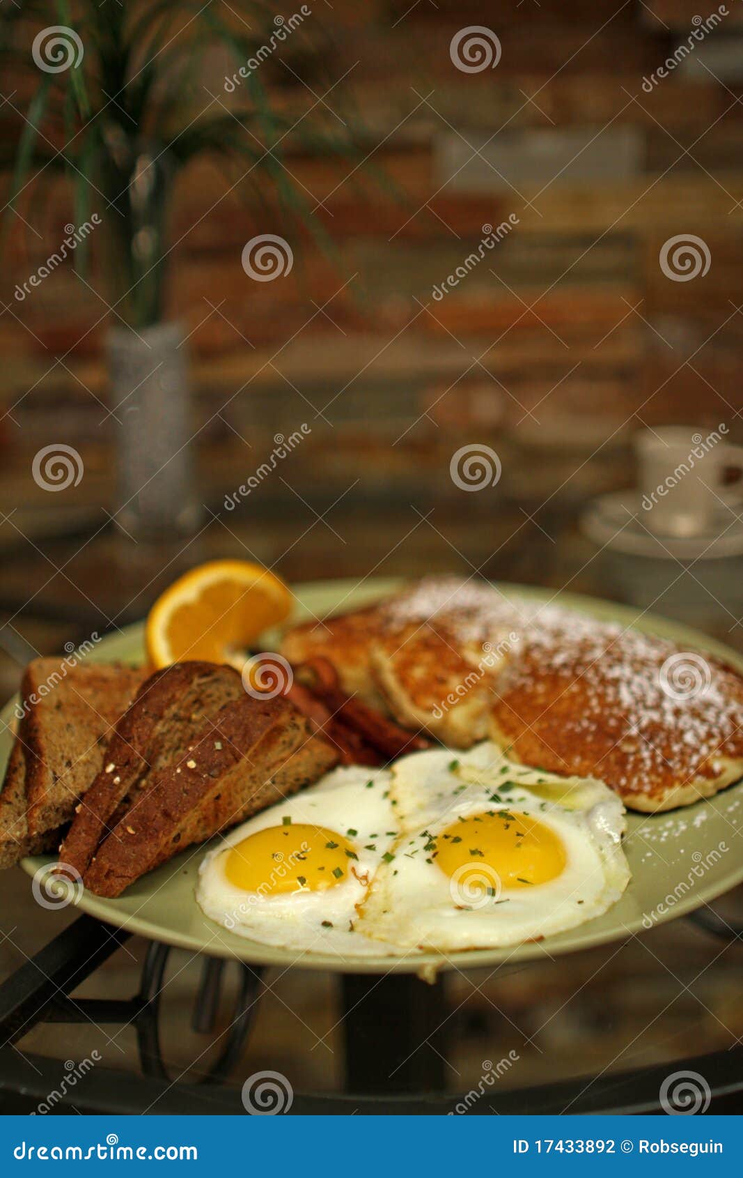 breakfast, eggs sunny side up, soup - Stock Illustration [79715898] - PIXTA