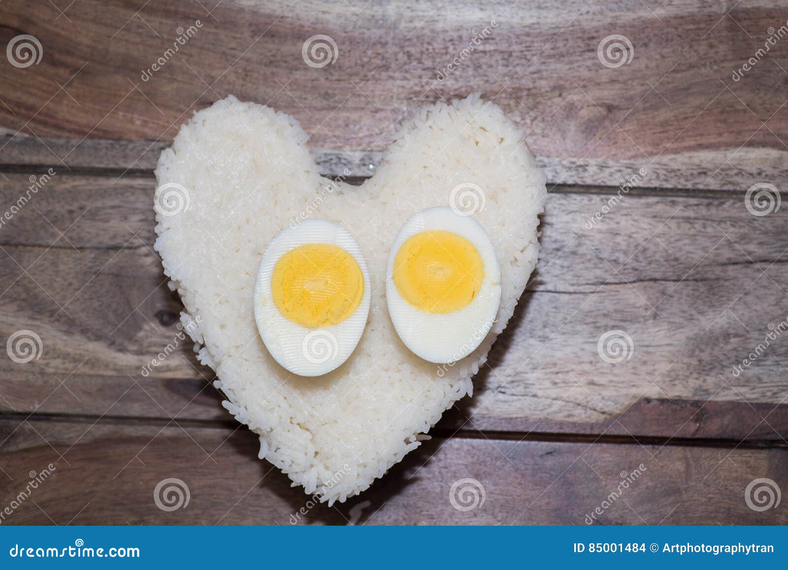 Eggs and white rice stock photo. Image of beach, healthy 85001484