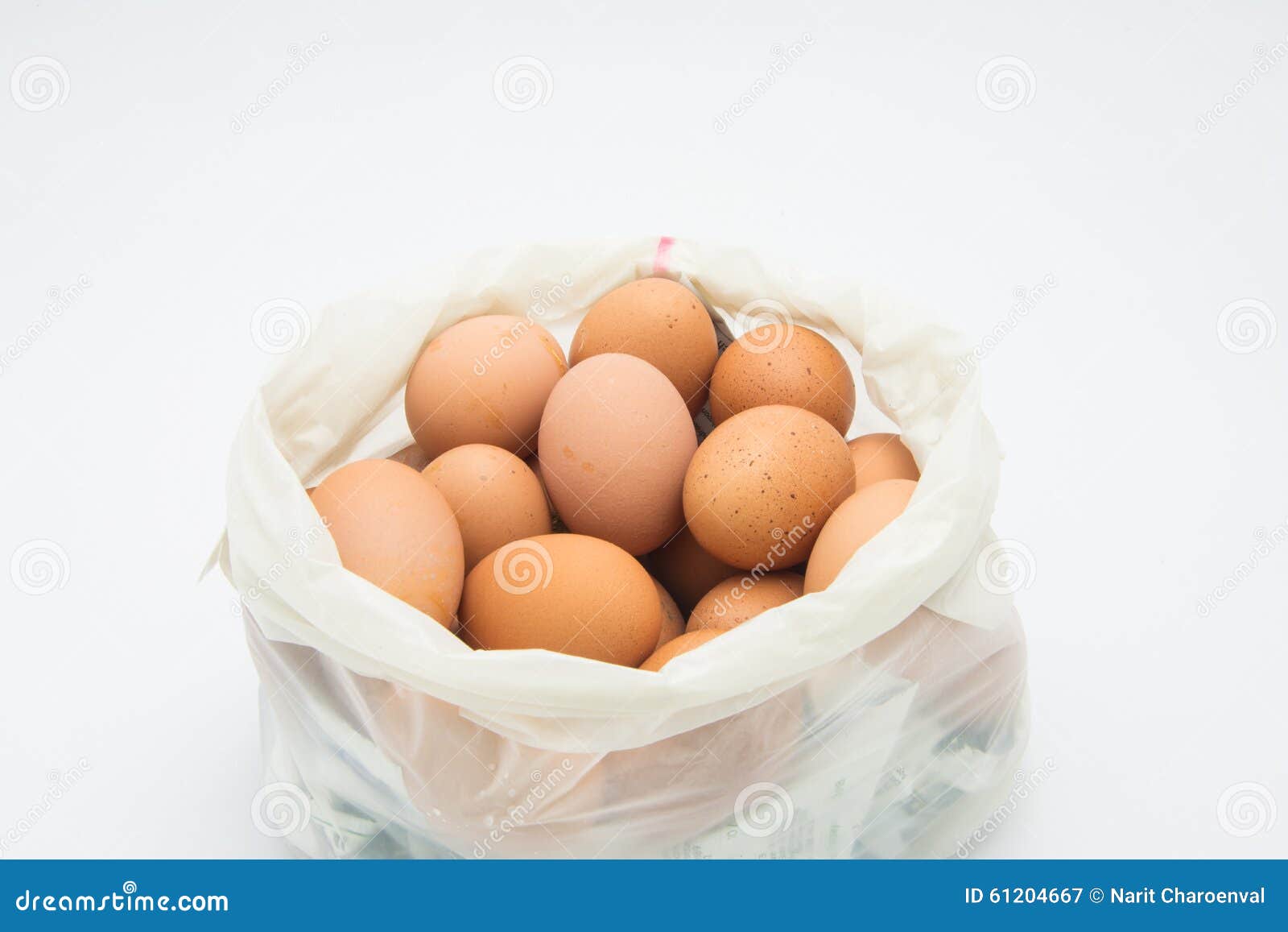 Eggs in plastic bag stock image. Image of fragile, detail 61204667