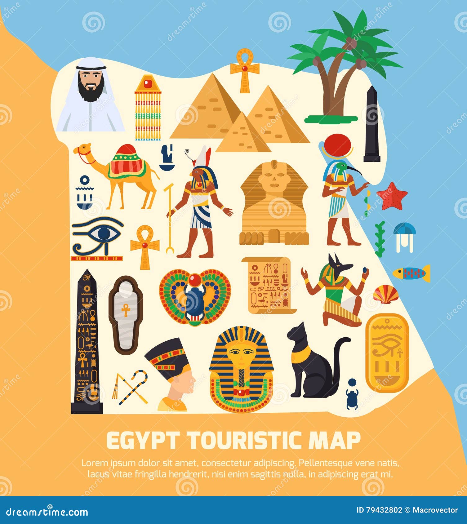 egypt touristic map